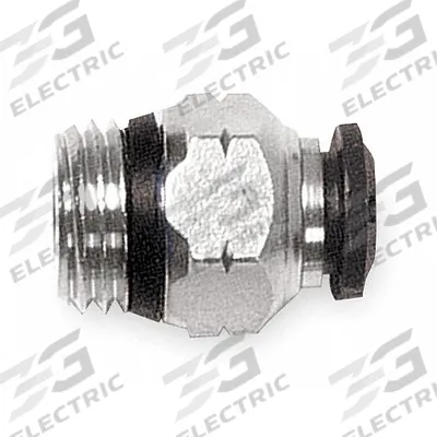 AIGNEP USA Push-Fit Adapter Fitting: 6 mm OD x 1/2 in Pipe Size - Nickel-Plated Brass Tube Fittings