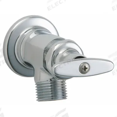 CHICAGO FAUCETS Straight Sill Faucet: Cast Brass, Polished Chrome, Cast Brass - Inside Sillcocks