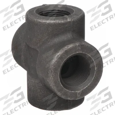 ANVIL Metal Pipe Cross: 2 in x 2 in x 2 in x 2 in, 1,500 psi @ 150°F, Steel, Class 3000 - Threaded High-Pressure Pipe Fittings