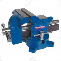 WESTWARD Combination Vise: Std Duty, Uncovered, 3 1/2 in Jaw Face Wd, 3 1/2 in Max Jaw Opening (MPN 10D702). Key specifications — attr663938: WESTWARD; attr669110: Cast Iron; attr669112: Bolt-Down.