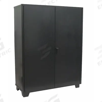 JAMCO Storage Cabinet: 48 in x 24 in x 78 in, Swing Handle & Padlock Hasp, 12 ga Panel Thick - Industrial Shelf Cabinets