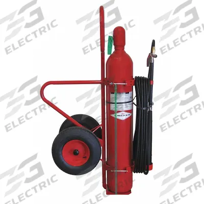 AMEREX Wheeled Fire Extinguisher: 50 lb Extinguisher Capacity, 20B:C - Wheeled Class BC Fire Extinguishers