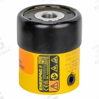 ENERPAC Hollow Plunger Cylinder: 13,800 lb Nominal Capacity, 5/16 in Nominal Stroke Lg, 0.77 in (MPN QDH120). Key specifications — attr98898: ENERPAC; attr1099387: 0.77 in.