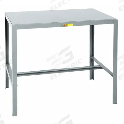 LITTLE GIANT Work Table: Fixed Ht, Steel, 36 in x 24 in, 2,000 lb Overall Load Capacity - Steel-Top Worktables