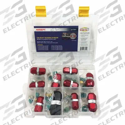AIRSEPT Line Splice Straight SAE Pack: Line Splice Straight SAE/Metric Fittings, 76051 - Fleet and Vehicle Maintenance