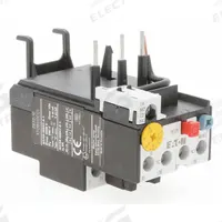 EATON IEC Overload Relay: Thermal Protection, 3 Poles, 1NO/1NC, Frame Size C (MPN XTOB010CC1). Key specifications — Brand: EATON; Auxiliary Contact Form: 1NO/1NC; Compatible Contactor Series: XT Mini Contactors; Frame Size: C; Phase Loss Sensitivity: No; Thermal Units Required: None (Relay Includes Integrated Bimetallic Elements); Compatible Contactors: Frame Size C.