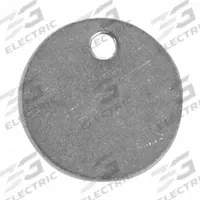 C.H. HANSON Blank Tag: Stainless Steel, 1 1/2 in Dia, Silver, 0.04 in Thick, Round, 10 PK (MPN 43192). Key specifications — Material: Stainless Steel; Color: Silver; Brand: C.H. HANSON.