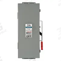SIEMENS Safety Switch: Non-Fusible, 30 A, Three Phase, 600V AC, Galvanized Steel, Indoor (MPN HNF461J). Key specifications — attr867131: SIEMENS.