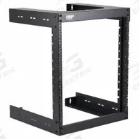 VIDEO MOUNT PRODUCTS Wall Mount: 12 Rack Units, Wall Mount, 24 7/8 in x 19 5/8 in x 18 in, Steel (MPN ERWR12). Key specifications — Brand: VIDEO MOUNT PRODUCTS; Material: Steel; Features_Broad: Open Back; For 19" Rack-Mount Equipment.