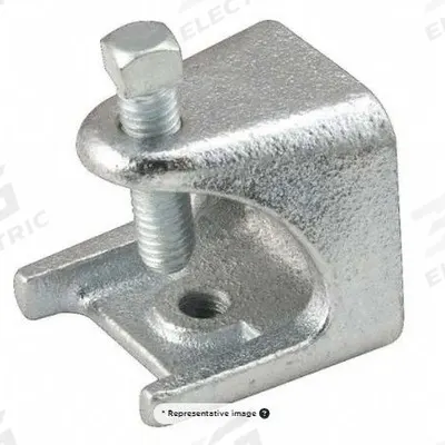 RACO Beam Clamp: Steel, 1/4"-20 Thread Size, 1.35 in Overall Lg - Beam, Wire Rod & Purlin Clamps