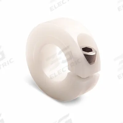 RULAND MANUFACTURING Shaft Collar: 1-Piece, Metric, Round, Clamp-On, 18 mm Bore Dia - Plastic Shaft Collars