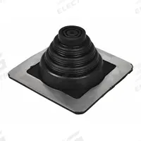 12"H-W Plastic Roof Vent Pipe Boot: For Pitched Roof, Square Base, For 1 Pipes, 9 in Max Pipe, EPDM (MPN 14055). Key specifications — Top Opening: Open; Material - Collar: EPDM; Brand: OATEY.