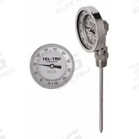 TEL-TRU Dial Thermometer: -40°F to 160°F, +/- 1% Accuracy, 9 in Stem Lg, Fahrenheit (MPN BC550R-0953). Key specifications — Temperature Units: Fahrenheit; Accuracy: +/- 1%; Brand: TEL-TRU.