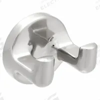 TAYMOR Robe Hook: 2 1/8 in x 2 1/8 in x 1 3/4 in, Zinc, Satin, Mounting Plates/Nylon Anchors/Screws (MPN 04-SN8402). Key specifications — Brand: TAYMOR; Material: Zinc.