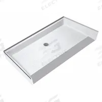 FIAT PRODUCTS Shower Floor: Rectangle, Barrier Free Threshold, Terrazzo, 32 5/8 in Overall Lg (MPN ADAWN6030081). Key specifications — Material: Terrazzo; Drain Location: Center; Brand: FIAT PRODUCTS.