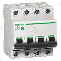 SCHNEIDER ELECTRIC IEC Supplementary Protector: 10 A Amps, 14kA at 240V AC, Screw Clamp, C (MPN M9F22410). Key specifications — Series: C60SP; DC Voltage Rating: Not Rated; Max. AIR Rating: 14kA at 240V AC; Terminal Connection: Screw Clamp; Brand: SCHNEIDER.