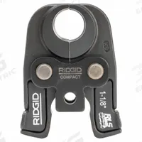 RIDGID Cordless Press Tool Jaw: 1 1/8 in Pipe, Copper, For RLS Press, Compact Tool Types (MPN 55143). Key specifications — attr518773: Jaw; attr518762: Copper; attr518771: Steel; attr518761: RLS Press; attr518760: RIDGID.