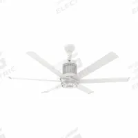 BIG ASS FANS Ceiling Fan: 9,676 cfm Airflow, 60 in Blade Dia, 7 Speeds, 100 to 277V AC, Single Phase (MPN MKI61051806A729I24S2). Key specifications — Voltage: 100 to 277V AC; Light Kit: Yes; Series: I6; Number of Speeds: 7; Phase: Single; Current: 2 mA; Brand: BIG ASS FANS.