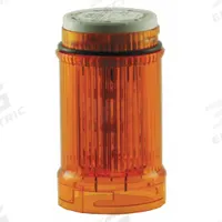 EATON Tower Light Module: Steady, 24V AC/24V DC, Amber, 43 mm Overall Dia, 3 in Overall Ht, SL4 (MPN SL4-L24-A). Key specifications — Brand: EATON; Compatible with Series: SL4; Lens Color: Amber; Operating Voltage: 24V DC; Manufacturer Part Number: SL4-L24-A.