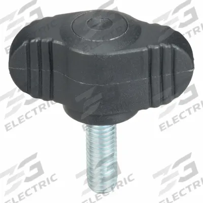 KIPP Hand Knob: Wing, Plastic w/ Steel Thread, M6 Thread, 15 mm Thread Lg - Wing Knobs with Threaded Stud