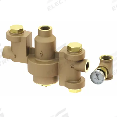 ACORN CONTROLS Thermostatic Mixing Valve: For Hot Water/Water Media, Thermostatic, Brass - Emergency Fixture Mixing Valves