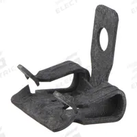 Hammer-On Beam Clamp: Steel, 5/16 in to 1/2 in, 1 in Overall Lg, 200 lb Load Capacity (MPN BE-5-8). Key specifications — Beam Flange Thickness: 5/16 in to 1/2 in; Compatible Pipe Size: 1/4 in; Load Capacity: 200 lb; Overall Length: 1 in; Overall Width: 1 in; Overall Height: 1 in; Material: Steel; Finish: Zinc Plated.
