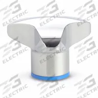 JW WINCO Hand Knob: 3 Point, Stainless Steel, M6x1 Thread, 1.57 in Dia, Silver (MPN 5445-40-M6-PL-E). Key specifications — Brand: JW WINCO.