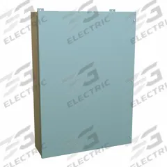 HAMMOND Enclosure: Steel, 42 in x 30 in x 9 in, NEMA 12, w/Panel, Solid Cover, Hinged (MPN 1418JO9). Key specifications — Brand: HAMMOND; Closure Method: Screws; Knockouts: Not Included.