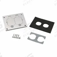 WIREMOLD Floor Box Cover: Rectangular, Silver, Aluminum, Brushed, 3 1/4 in L x 4 1/4 in W x 1/2 in H (MPN 828R-TCAL). Key specifications — attr211014: WIREMOLD; attr1046648: Silver; attr1046653: Rectangular; attr1046654: Brushed; attr1046660: Aluminum.