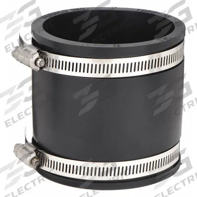 FERNCO Flexible Pipe Straight: PVC, For 2 in Pipe, Copper/Iron/PVC/Steel - Flexible Transition Pipe Fittings