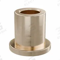 Flanged Sleeve Bearing: Bronze, SAE 841, 5 mm Bore, 8 mm OD, 10 mm Lg, -35°F to 300°F, 10 PK (MPN FFM0508-10B). Key specifications — System of Measurement: Metric; Material Grade: SAE 841; Flange Type: Flanged; Brand: OILITE.