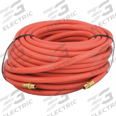 CONTINENTAL Air Hose: 3/8 in Hose Inside Dia., Red, 1/4 in MNPT x 1/4 in MNPT - EPDM Air Hose Assemblies with EPDM Cover