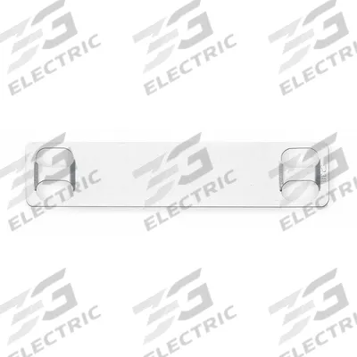 PANDUIT Marker Plate: Rectangle, 3/4 in x 3 1/2 in, 304 Stainless Steel, 0.01 in Thick - Plates for Label Stamping Presses