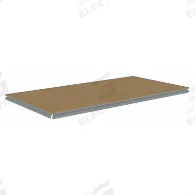 TENNSCO Shelf: 60 in x 36 in, 750 lb Load Capacity, Particleboard, Gray - Particleboard Decking Shelf Kits for Boltless Shelving