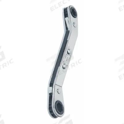PROTO Box End Wrench: Chrome, 9 mm_10 mm Head Size, 5 1/2 in Overall Lg, Offset - Metric, Double End, 6-Point, Ratcheting Box End Wrenches