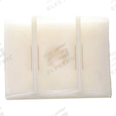 APPROVED VENDOR Cable Tie Mounting Pad: 0.3 in Slot Wd, 0.09 in Slot Ht, Natural, 1 in Wd - Adhesive Mount Cable Tie Bases