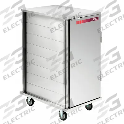 CARLISLE DINEX Meal Delivery Cart: 24 Trays, Non-Pass-Through, 1 Doors, Stainless Steel - Stainless Steel Meal Delivery Carts