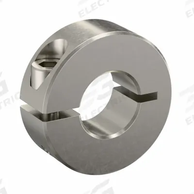 RULAND MANUFACTURING Shaft Collar: 1-Piece, Inch, Round, Clamp-On, 1/2 in Bore Dia - Stainless Steel Shaft Collars