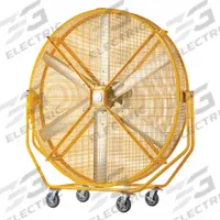 BIG ASS FANS Portable Fan: 96 in Blade Dia, 110 to 125V AC, Mobile, 2/3 hp, Direct Drive, Steel (MPN F-AG2-0801). Key specifications — Mobility: Mobile; Voltage: 110 to 125V AC; Brand: BIG ASS FANS.