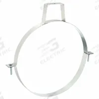 Duct Hanger: 14 in Duct, Steel, 16 3/8 in Lg, 14 in Wd (MPN 8010004165). Key specifications — Includes: Bolts; Brand: NORDFAB; Base Material: Steel; For Duct Shape: Round.