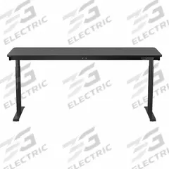 VERSADESK Electric Sit-Stand Desk: Black, Wood, 72 in Overall Wd, 24 in Overall Dp, Laminate/Steel (MPN VT1077224). Key specifications — attr989930: Black; attr989931: Laminate; attr989903: VERSADESK; attr989914: Black; attr989916: Wood.
