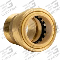 APPROVED VENDOR Adapter: Straight, 1 in OD x 1 in Pipe Size, Push-to-Connect x MNPT, Brass (MPN LF832MR). Key specifications — Brand: APPROVED VENDOR.