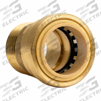 APPROVED VENDOR Adapter: Straight, 1 in OD x 1 in Pipe Size, Push-to-Connect x MNPT - Standard Brass Push-to-Connect Tube Fittings