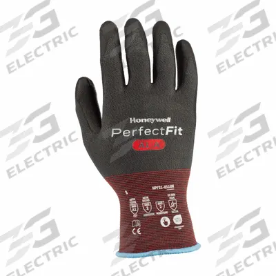 PIP GLOBAL SAFETY Cut Protection Gloves: 2XL ( 11 ), Smooth, Polyurethane, Palm and Fingers - Knit Gloves with Polyurethane Coating