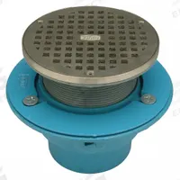 ZURN Floor Drain: 6 in Overall Dia, 4 in Nominal Pipe Size, Cast Iron, Nickel Bronze, Slotted, Round (MPN GR-FR06NI-C4N-PS-CC). Key specifications — Brand: ZURN.
