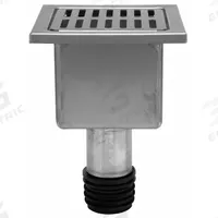 ZURN Floor Sink Liner: 12 3/8 in Overall Wd, 6 in Sump Dp, 3 in Nominal Pipe Size, Gasket, Square (MPN Z1910-RL3). Key specifications — Color: Silver; Grate Material: Stainless Steel; Connection Type: Gasket; Brand: ZURN; Grate Opening Type: Full Grate; Finish: Stainless Steel.