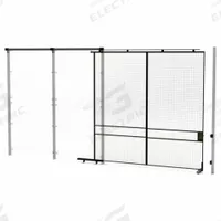 HUSKY RACK & WIRE Tunnel Slide Door: 10 ft H x 10 ft W x 1 3/4 in D, Black, Powder-Coated (MPN V591010). Key specifications — attr1283297: Powder-Coated; attr1283316: Steel; attr1283313: Yes; attr1283333: HUSKY RACK & WIRE.