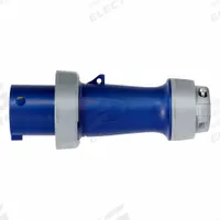 LEVITON Pin and Sleeve Plug: Blue, 250V AC, Single Phase, 60 A, 2 Pole, 3 Wire, IEC Grounding (MPN 360P6WLEV). Key specifications — Brand: LEVITON.