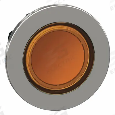 SCHNEIDER Pilot Light Head: 30 mm Panel Mounting Hole Dia, Orange, Smooth, LED - Pilot-Light Heads