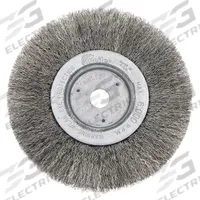 WEILER Wire Wheel Brush: Crimped Stainless Steel, 6 in Dia x 3/4 in Wd, 5/8 in to 1/2 in Arbor (MPN 93393). Key specifications — Brand: WEILER.